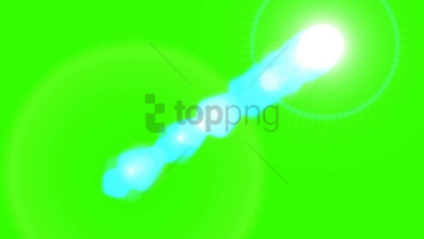 Green Lens Flare Hd Isolated PNG On Transparent Background