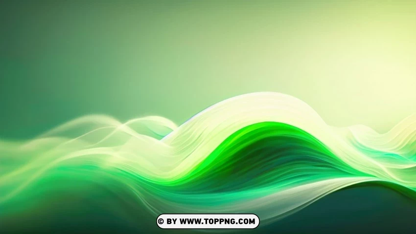 Green Wave Background Vector Illustration HighResolution Transparent PNG Isolated Graphic