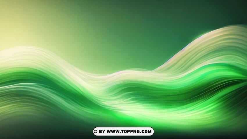 Green Wave Vector Background Design HighResolution Transparent PNG Isolation