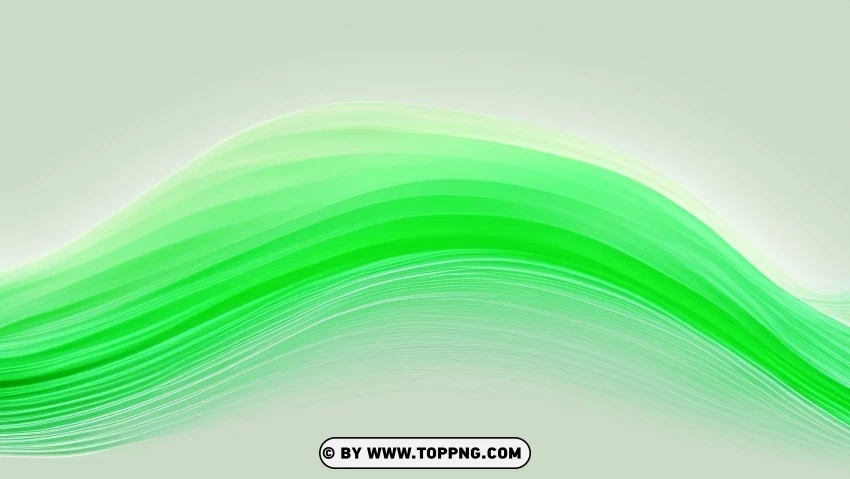 Green Wave Vector Design Element for Websites Isolated Artwork on Transparent Background PNG - Image ID 1d35400a