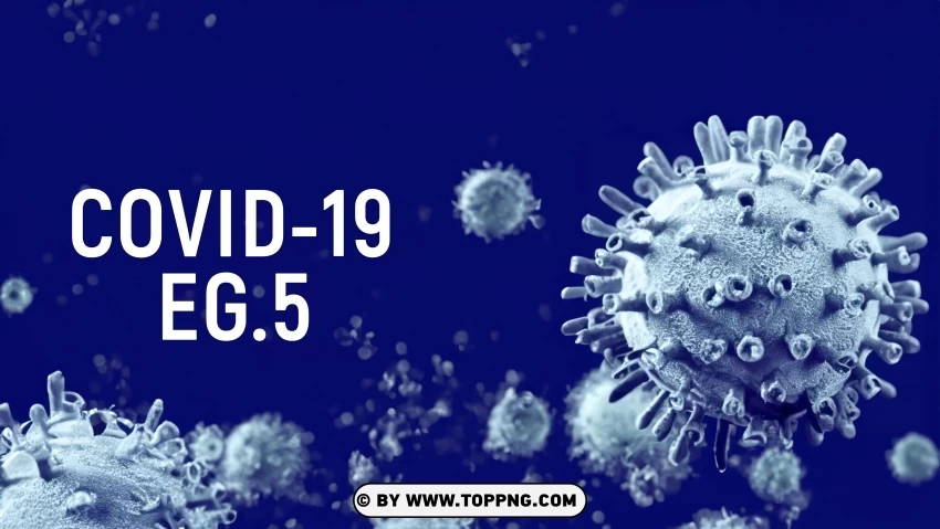 HD Photo Covid 19 coronavirus EG5 with Blue Background Transparent PNG images complete library