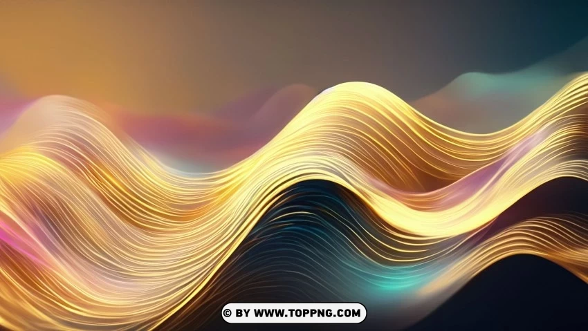HD Wallpaper with Golden Abstract ClearCut Background Isolated PNG Design