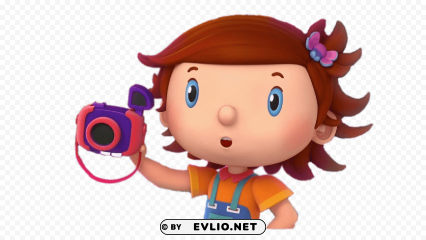 helen holding camera Isolated Item with Clear Background PNG