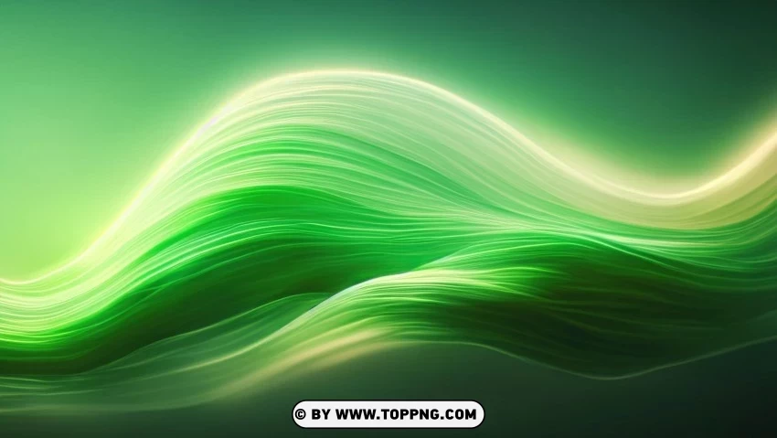 High-Quality 4K Wallpaper in Abstract Green Isolated Design Element in HighQuality Transparent PNG
