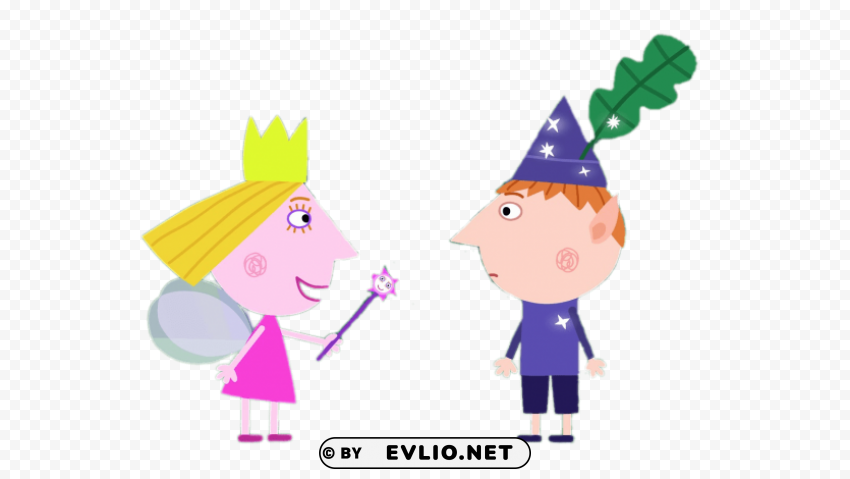 holly putting spell on ben PNG graphics with transparent backdrop