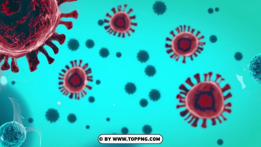 Illustration of Coronavirus Alert Pattern Image in Medical Context Transparent PNG Isolated Graphic Design - Image ID d8140a63