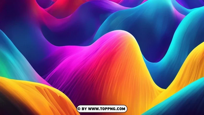 Impressive and Striking Colorful Abstract Flowing Waves 4K Wallpaper Transparent PNG graphics complete archive