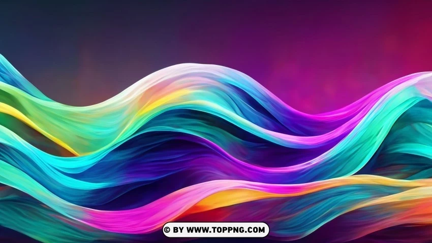 Inspiring And Mesmerizing Colorful Abstract Flowing Waves 4K Wallpaper Transparent PNG Graphics Complete Collection