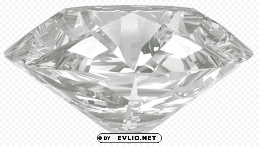 Large Transparent Diamond Isolated Artwork In HighResolution PNG