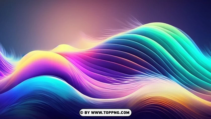 lines Vibrant Waves of Color in 4K Wallpaper Clear background PNGs