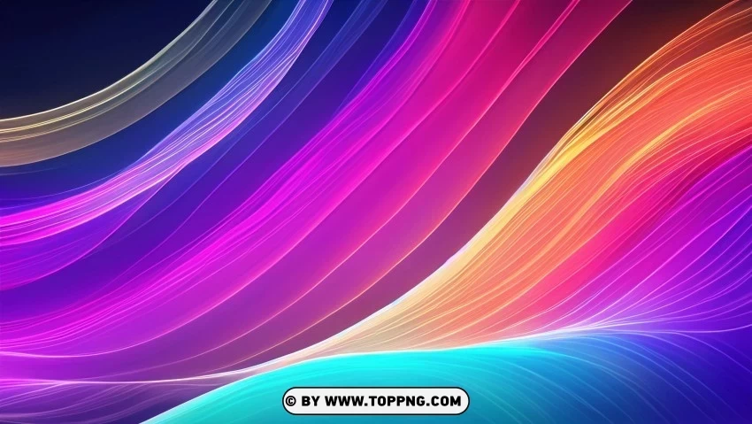 Lively Abstract Wave Lines in Motion 4K Wallpaper Transparent Background PNG Isolated Character