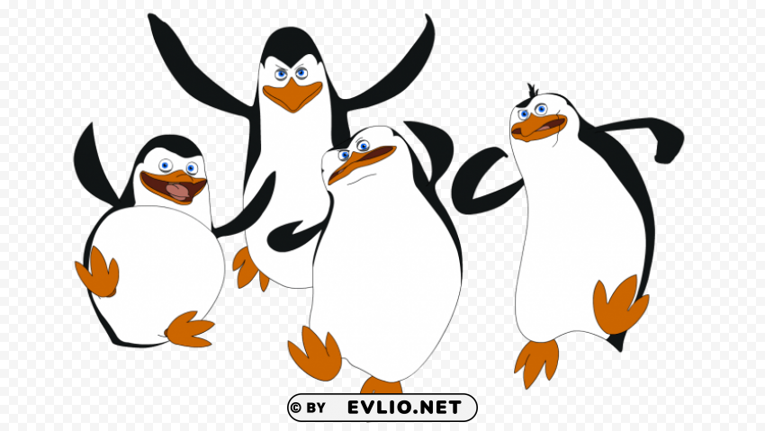 madagascar penguins Transparent PNG stock photos clipart png photo - e6c2b0d9