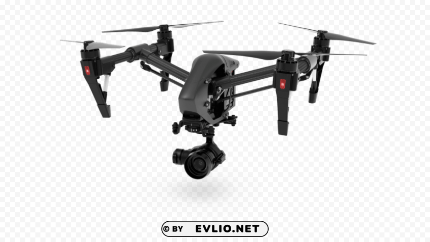 modern black spying drone PNG with transparent background free