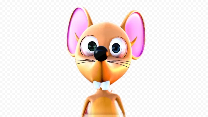 Mouse Ratty Catty Clipart PNG isolated