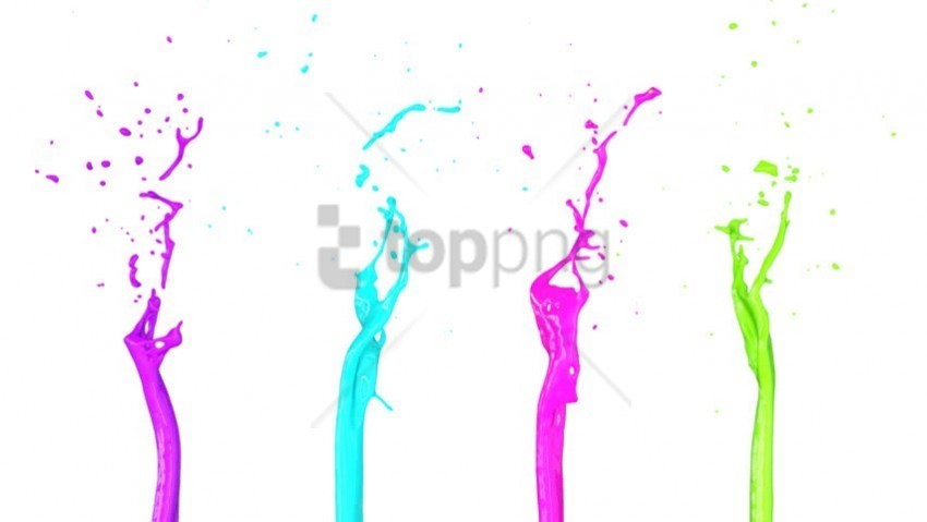 neon color splash on white PNG images with alpha transparency bulk