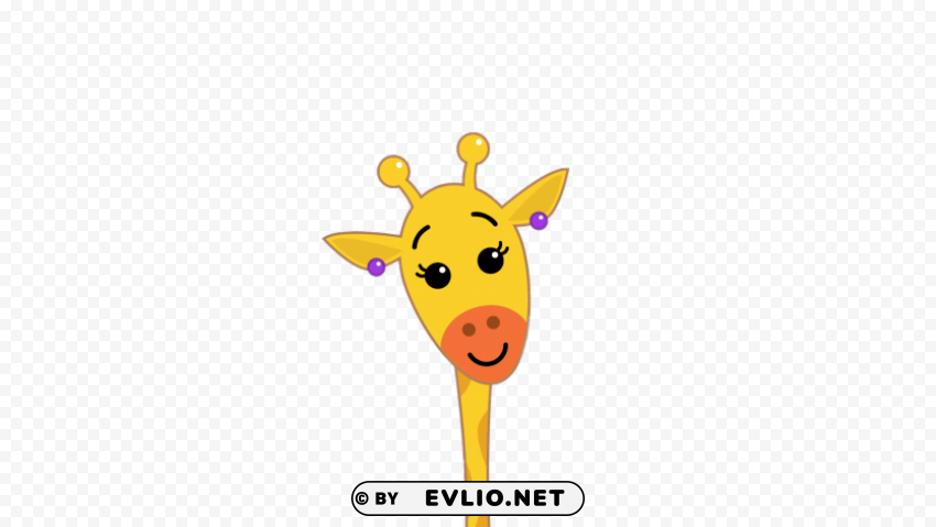 plim plim's friend arafa the giraffe Isolated Item with Transparent Background PNG