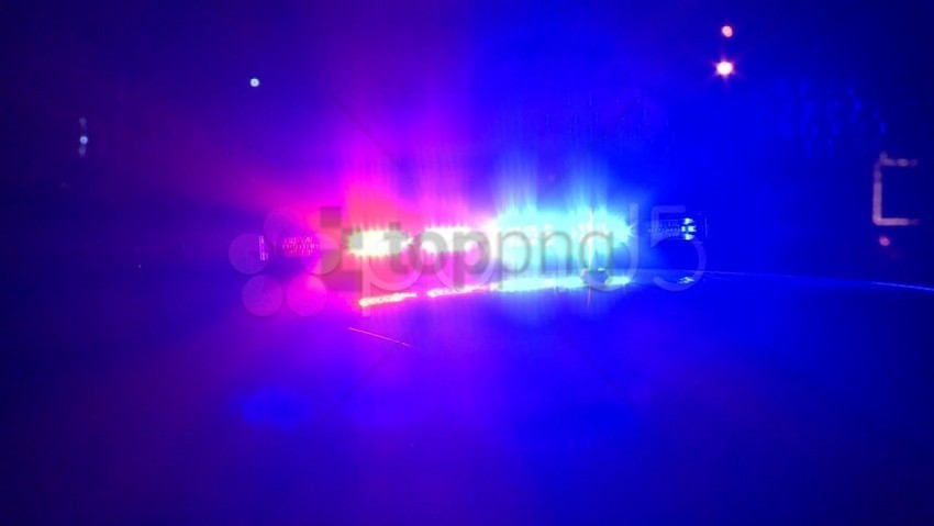 police lights PNG transparent graphics bundle