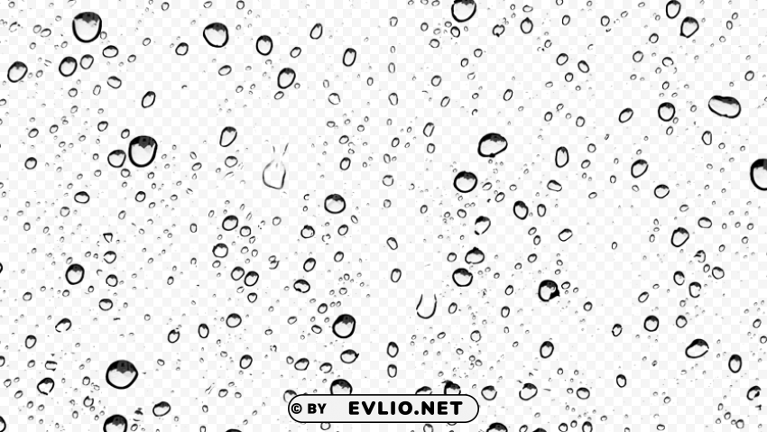 raindrops Isolated Character in Transparent Background PNG
