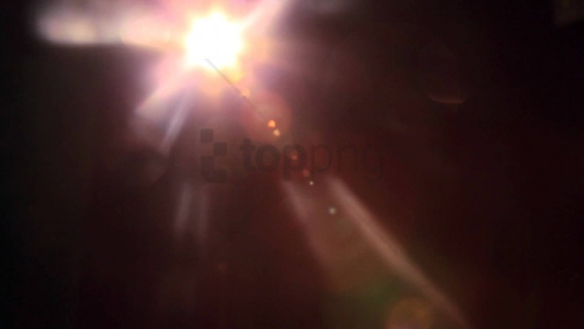 real sun lens flare Isolated Element in Transparent PNG