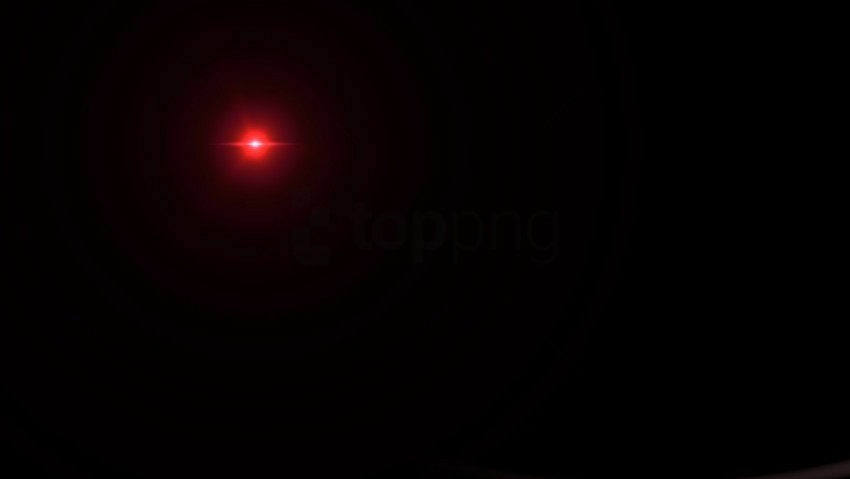 red lens flare Isolated Artwork on Clear Transparent PNG