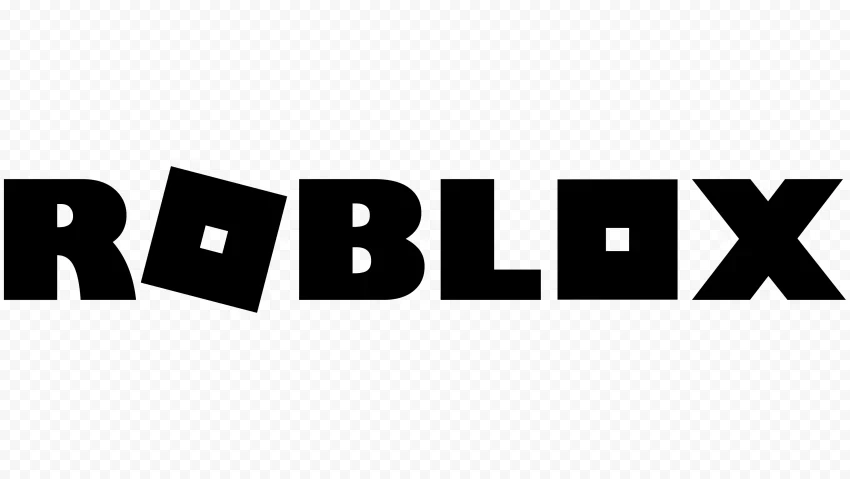 Roblox Logo 2018 in Black HD Transparent PNG with clear overlay - Image ID 368a930d