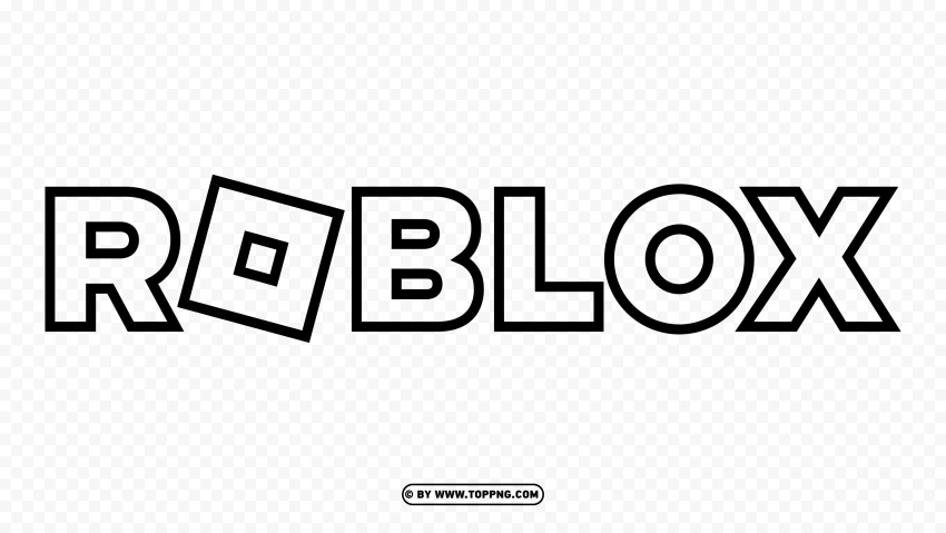 roblox New logo 2022 HD Strocke Black PNG with Isolated Object and Transparency - Image ID 8cbfea96