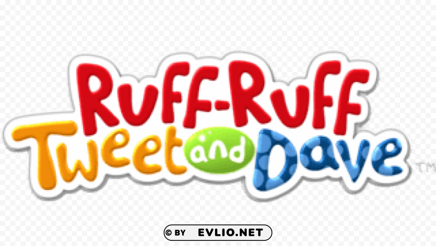 ruff ruff tweet and dave logo PNG transparent design bundle
