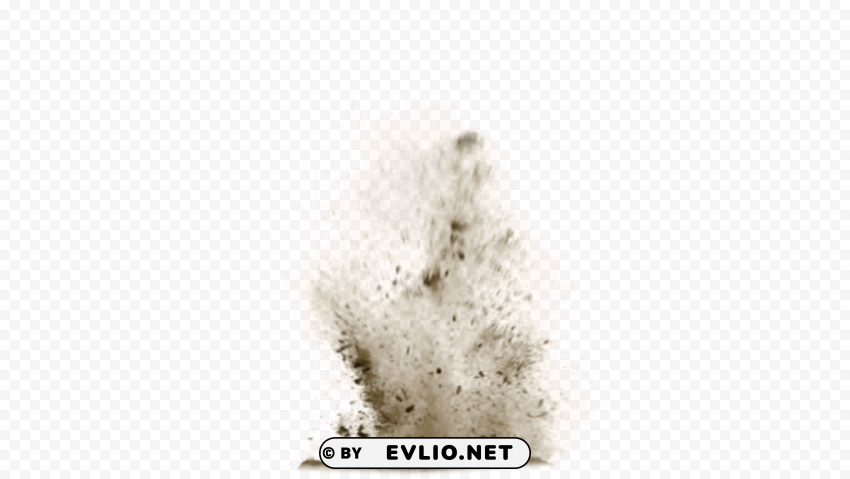 sand explosion PNG Image with Isolated Graphic