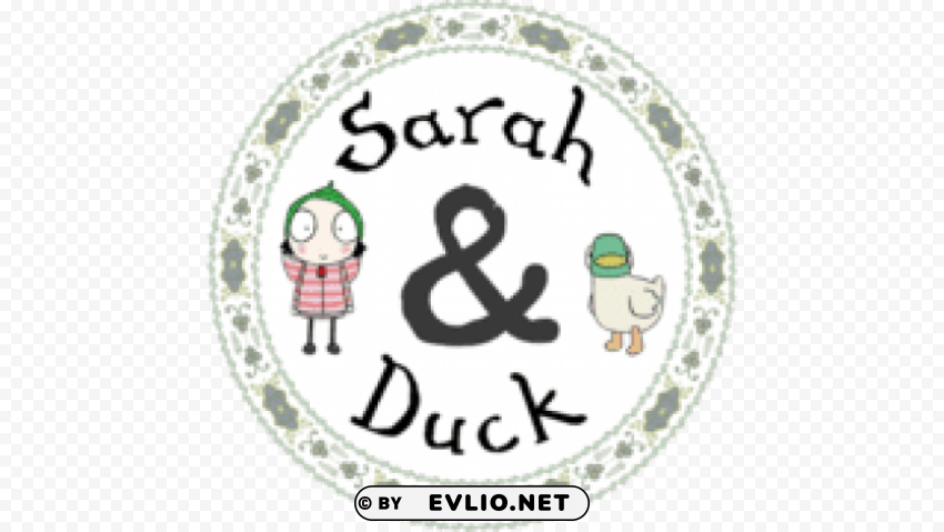 sarah & duck roundlet Isolated Character in Clear Background PNG