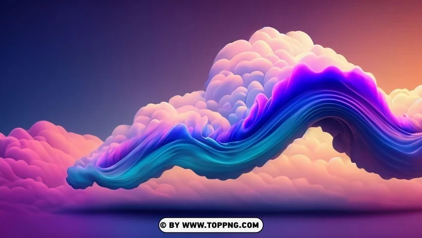 Serene and Ethereal Abstract Clouds in Pastel Colors 4K Wallpaper Transparent PNG Isolated Illustrative Element