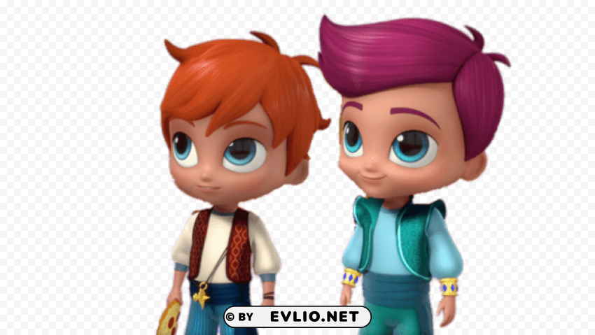 shimmer and shine zac and kaz HighQuality PNG Isolated Illustration