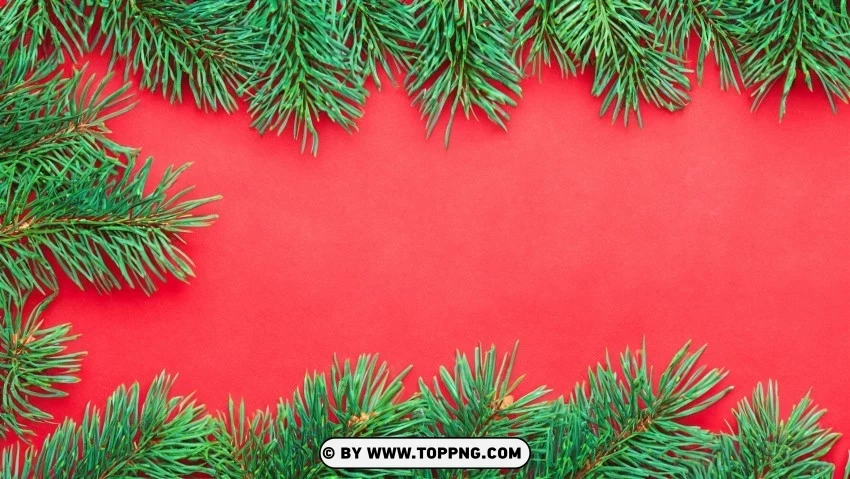 Traditional Holiday Wallpaper Red & Green Design Isolated Element with Clear Background PNG