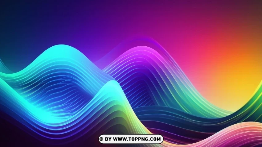 Unique and Captivating Abstracted Spectrum of Colors 4K Wallpaper Transparent PNG images for graphic design