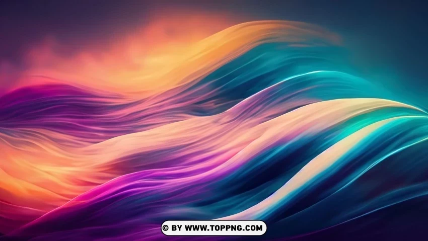 Vibrant Abstract Digital Artwork in 4K Resolution Clear Background PNG Isolated Graphic Design