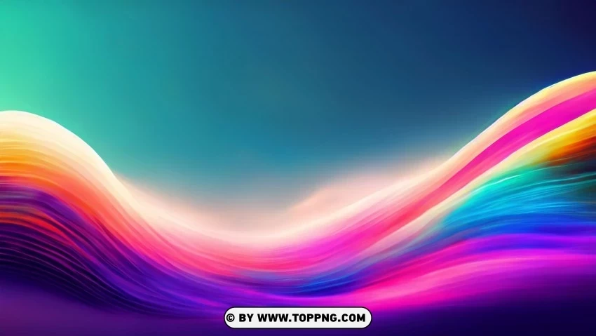 Wave Lines in 4K Wallpaper Vibrant and Dynamic Clear Background PNG with Isolation
