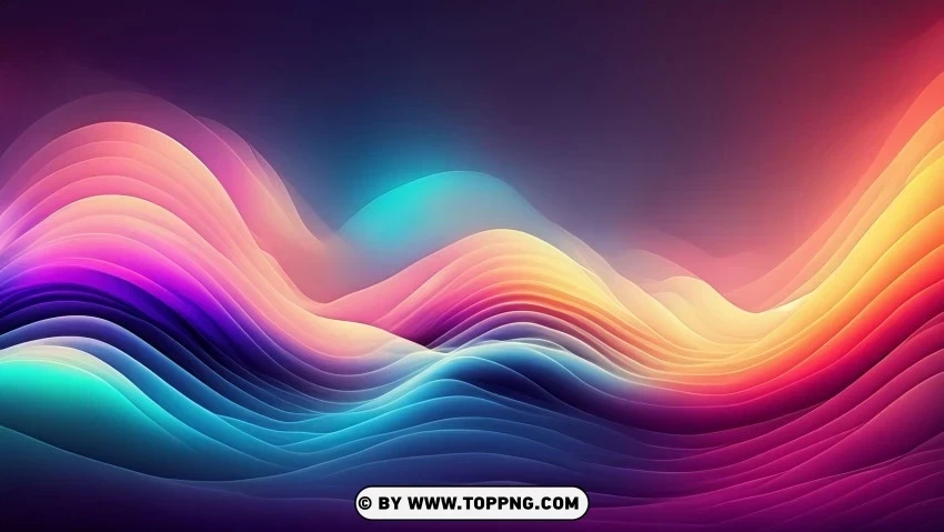 Wave Lines in 4K Wallpaper Vibrant and Dynamic Motion Clear Background PNG Isolation