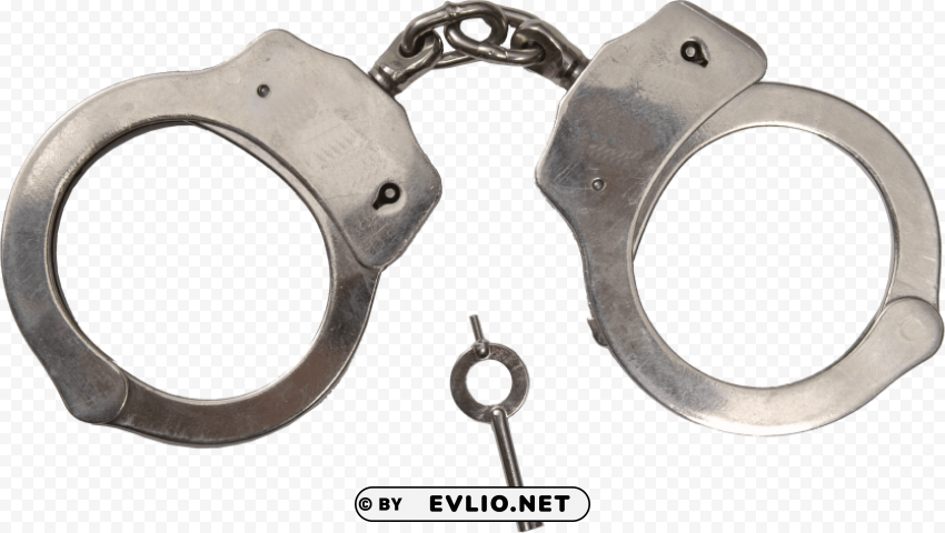 Download classic metal handcuffs Isolated Artwork in Transparent PNG Format png images background