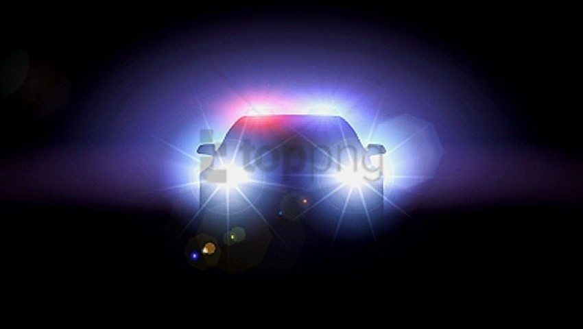 police car lights Transparent PNG Isolation of Item