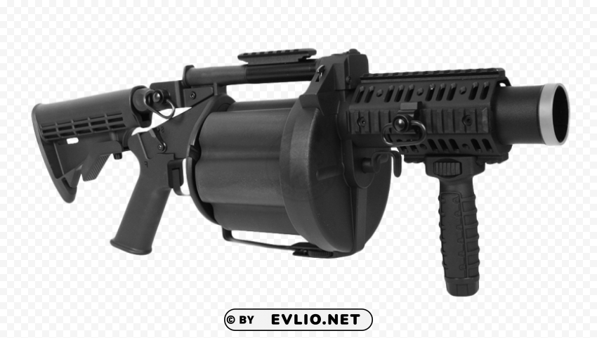 Grenade Launcher Transparent PNG Isolated Element