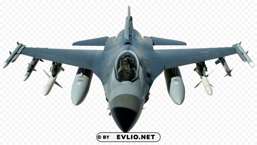Military Jet Clean Background Isolated PNG Character