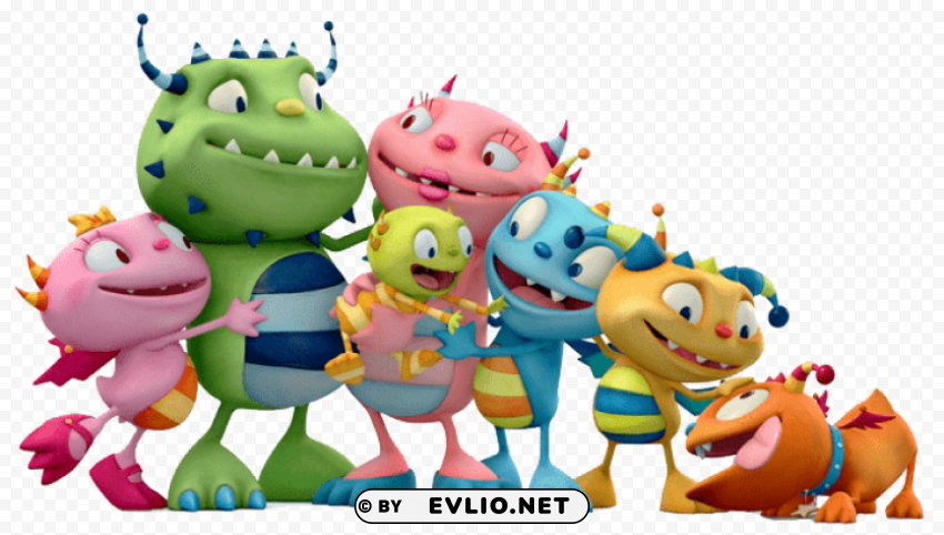 hugglemonster family Free PNG images with alpha channel