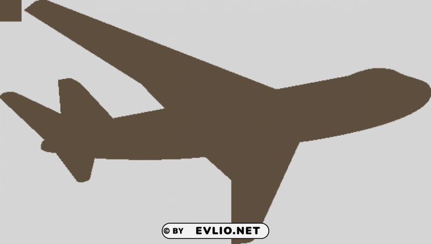 silhouette airplane Free PNG download