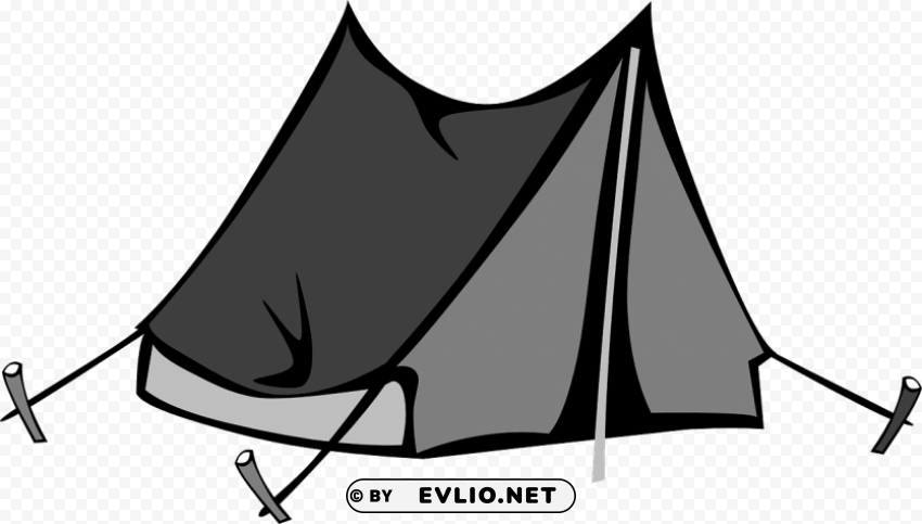 black tent PNG graphics with alpha transparency bundle