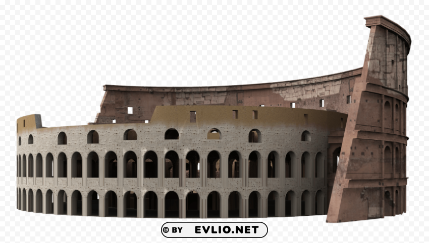 Colosseum Isolated Subject in Transparent PNG