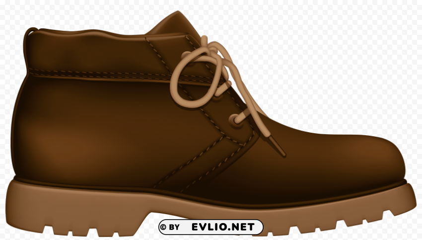 tourist brown shoe PNG transparent pictures for projects