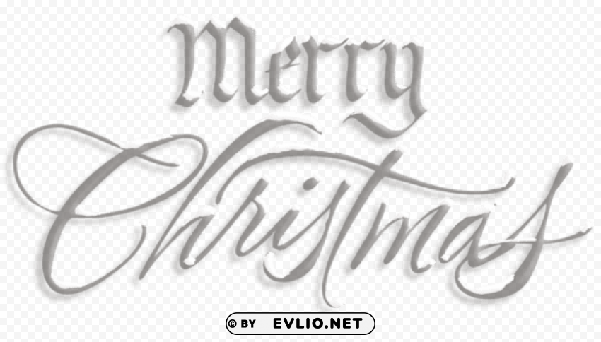 merry christmas transparent text PNG for t-shirt designs
