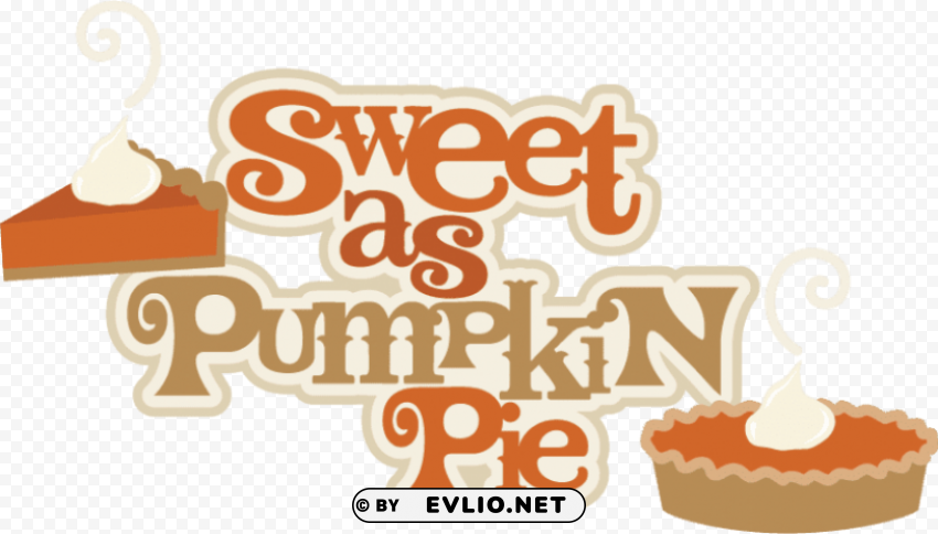 pumpkin pie Isolated Character on Transparent PNG