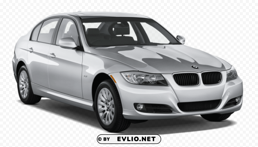 silver bmw 3 2011 car Isolated Subject with Clear PNG Background