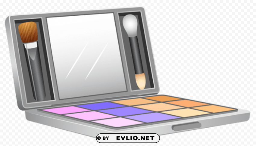 eyeshadow palette Isolated Illustration with Clear Background PNG