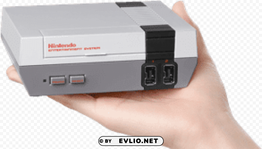 hand holding nes classic edition Clear PNG pictures bundle
